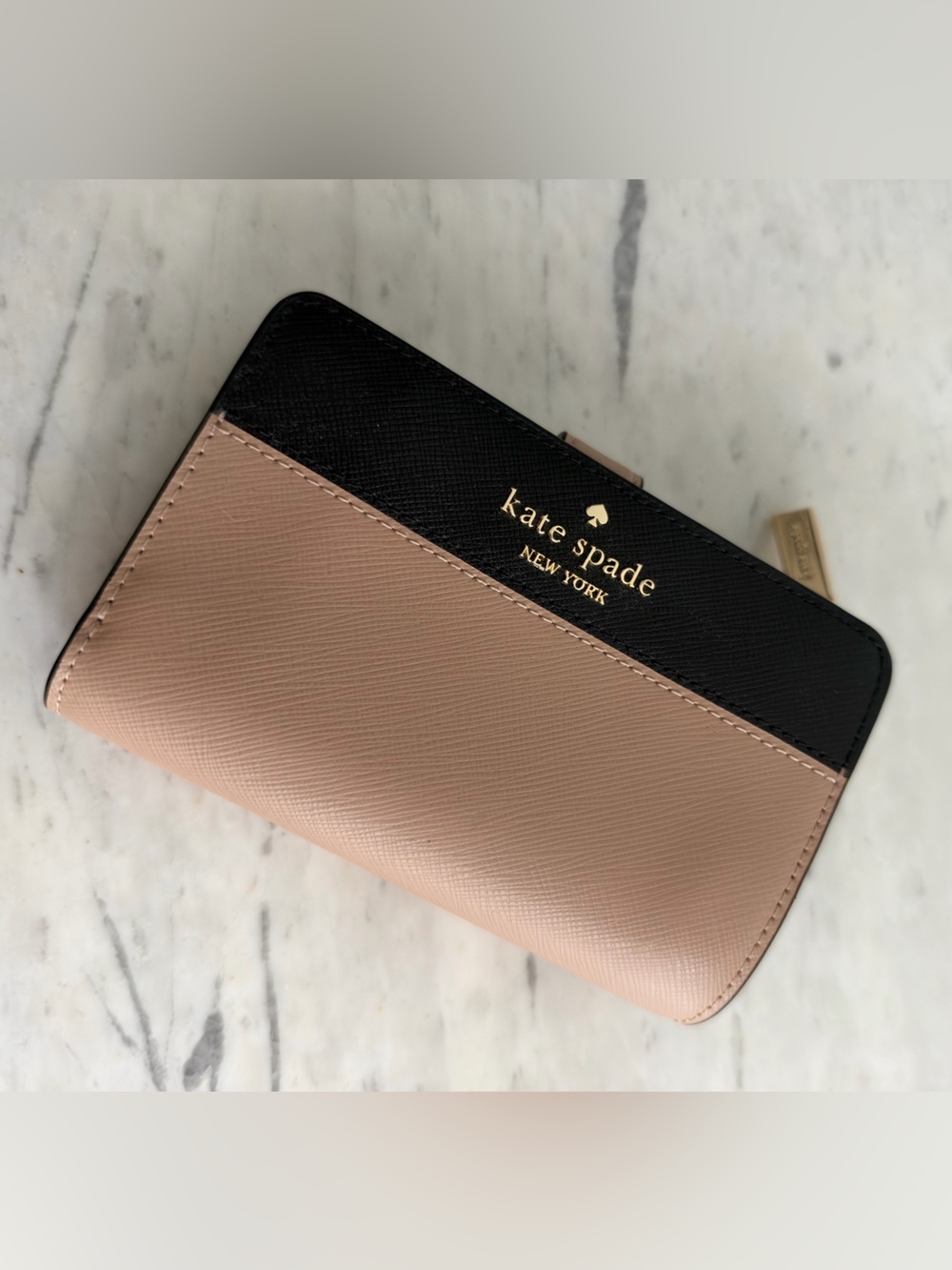 Kate Spade Staci Colorblock Medium Compact Bifold Wallet